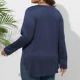 thumbnail image 6 of Elainilye Fashion Women Under Scrub Shirts Long Sleeve Plus Size Tops V-neck Solid Loose Undershirt Blouse,Blue, 6 of 6