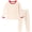 Beige Polka Dots, variant on WIBACKER 2-7 Years Toddler and Little Girls' Long Sleeve Pajamas Set Cotton Top and Pants 2 Piece Sleepwear Pjs - Cherry