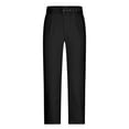 thumbnail image 5 of Ofertas Relampago de Hoy! QATAINLAV Womens Suit Pants Stretch Loose Fit Straight Leg Office Work Trousers Belted Waisted Business Casual Outfits with Pockets Black XL, 5 of 7