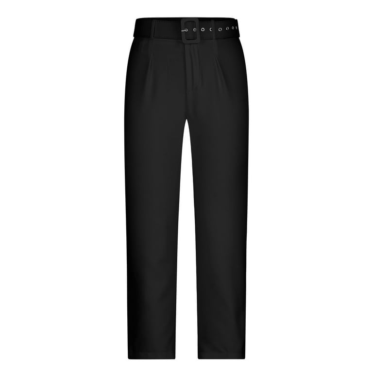 Black & Friday Deals Usmixi on Sale Pants for Women Womens Suit Panst  Business Casual Office Plus Size Straight Leg Blazer Long Pants Solid Mid  Waist