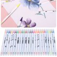 thumbnail image 4 of Water Color Pen Water Color Brush 24pcs Water Color Pen Washable Children Drawing Brush Soft DoubleHeaded Painting Tool ANGGREK Water Color Brush, 4 of 8