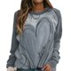 thumbnail image 2 of Blusa de camiseta estampada de amor con cuello redondo y manga larga suelta divertida vintage para mujer Pompotops  gfhjh8196, 2 of 5