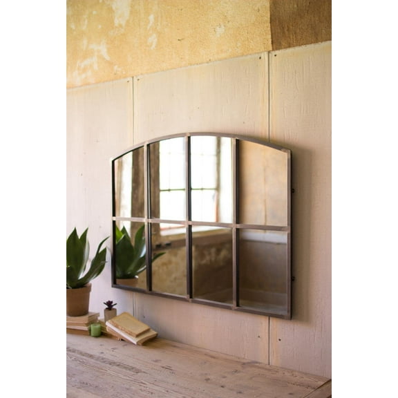 Kalalou Arched Metal Wall Mirror