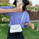 thumbnail image 3 of Bolso cruzado con cadena de caramelo para mujer, bolso de hombro de PU para mujer, bolso de viaje (blanco) Likrtyny Para estrenar, 3 of 9