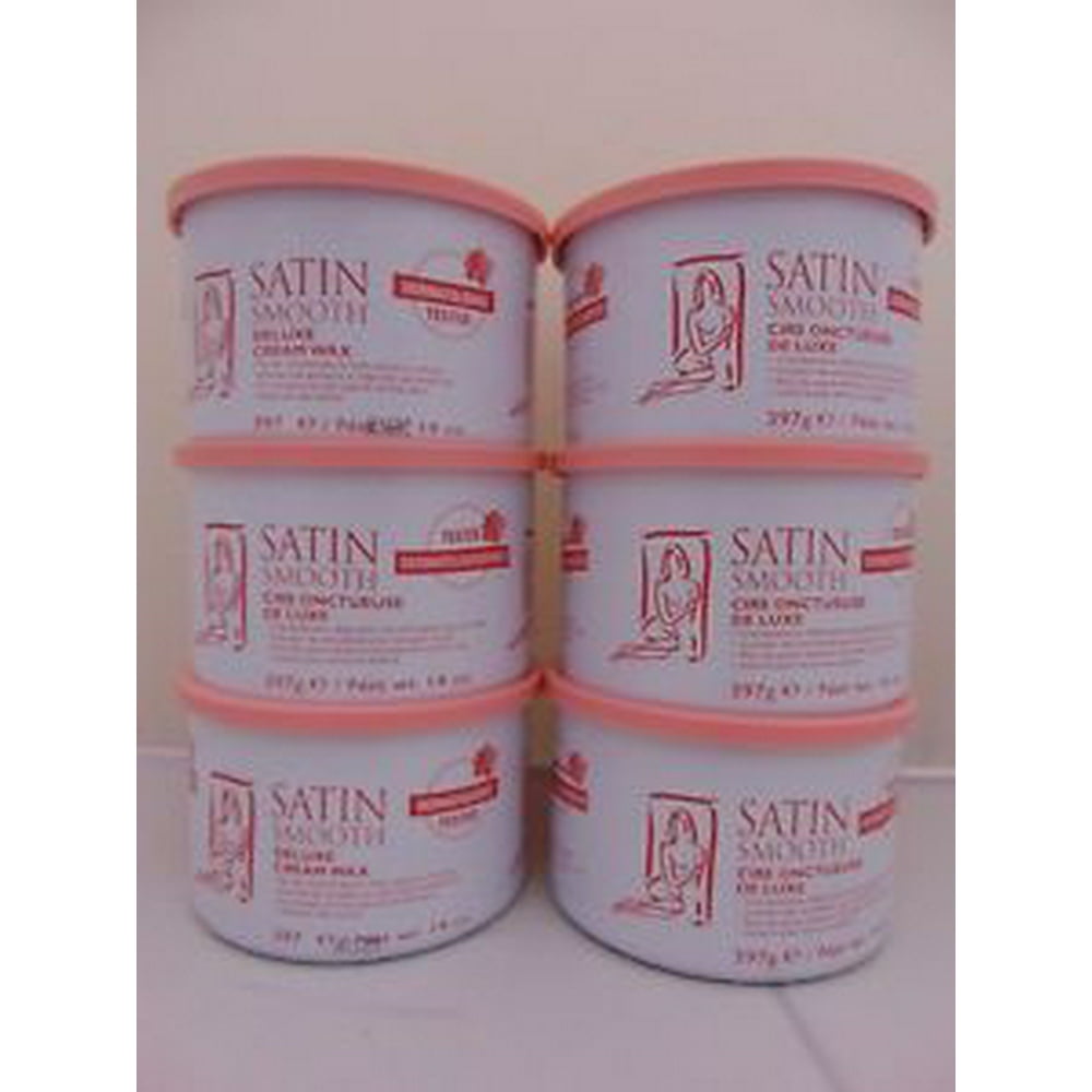 Satin Smooth Satin Smooth Deluxe Cream Wax, 14 oz (Pack of 6