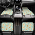 thumbnail image 6 of Sikiie Cute Duck Car Foot Mat Set of 4 Pieces Basics Universal Fit Rubber Carpet Floor Mats For Car SUV Van & Truck, 26.8"L x 17.3"W (Front), 13"L x 17.3"W(Rear), 6 of 6