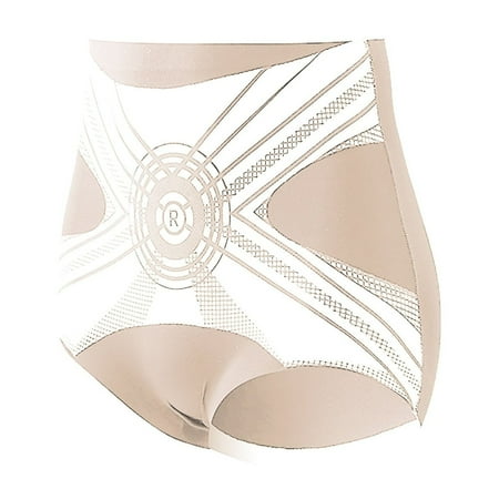 Beige Women s Camisoles & Tanks  Women S High Waisted Ice Silk Shaping Underwear With Abdomen And Ocks Shaping Underwear Women s Panties XXL