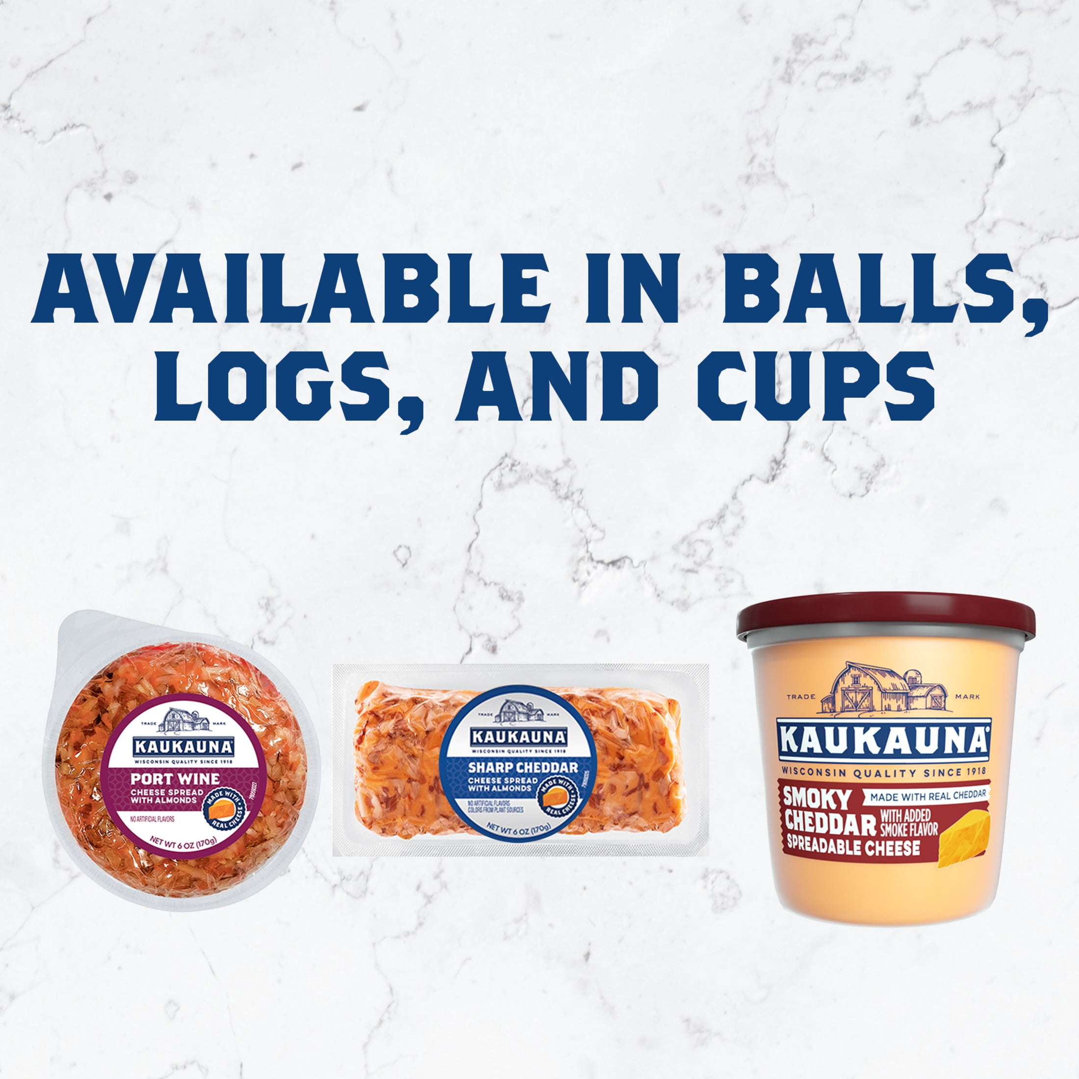 Kaukauna® Sharp Cheddar Spreadable Cheese Ball, 6 oz