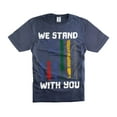 thumbnail image 4 of We Stand With You Shirt First Responders Flag Shirt Patriotic Gifts Firefighter Police Military Tee (XX-Large Military Green), 4 of 6