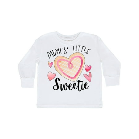 

Inktastic Mimi s Little Sweetie with Heart Cookie Gift Toddler Boy or Toddler Girl Long Sleeve T-Shirt