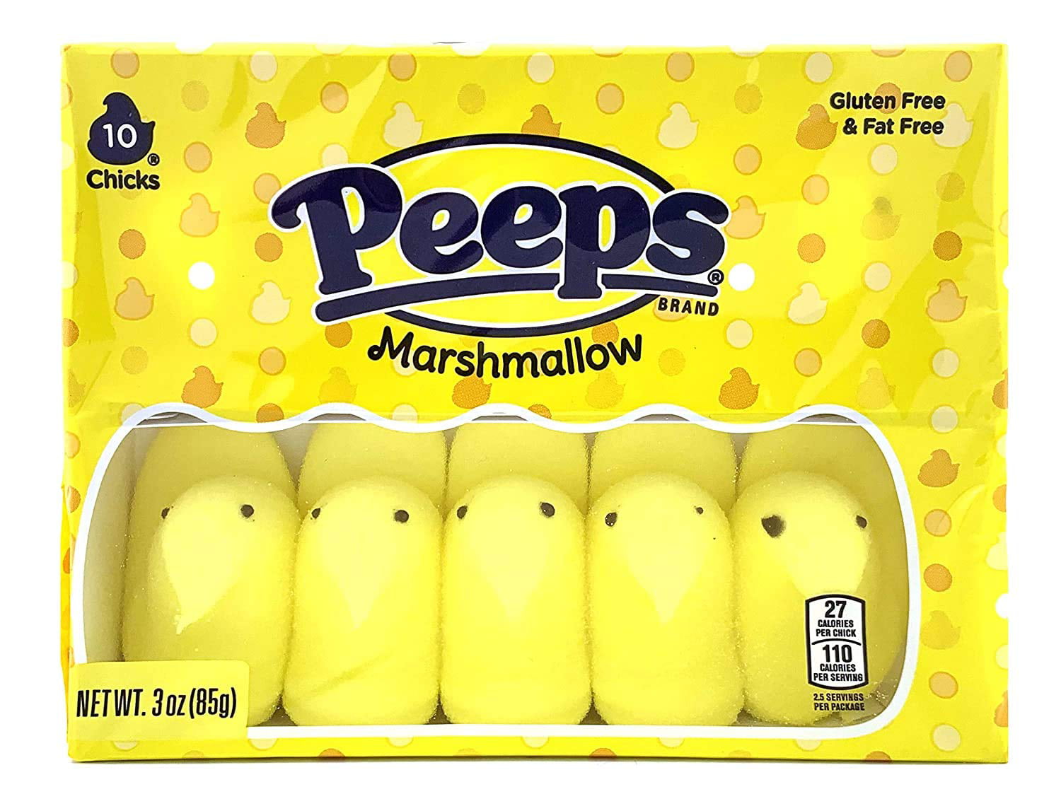 Easter Peeps Marshmallow Yellow Chicks Candy Basket Stuffers, 3 Ounces,  Pack of 2 - Walmart.com
