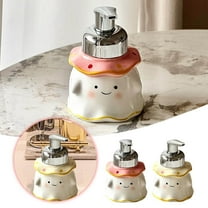 Halloween Ceramic Foam Soap Dispenser - Refillable Moisturizing Lotion Bottle for Bathroom & Kitchen, Festive Themed Hand Care Dispenser
