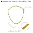 thumbnail image 2 of Uxcell Jade Rope Nylon Cord Necklace Strings Emerald Rope, Dark Khaki, 2 of 6