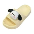 thumbnail image 2 of Slippers for Women Anti Slip Bathing Soft Thick Sole Bathroom Shower Sandals Yellow 40, 2 of 8