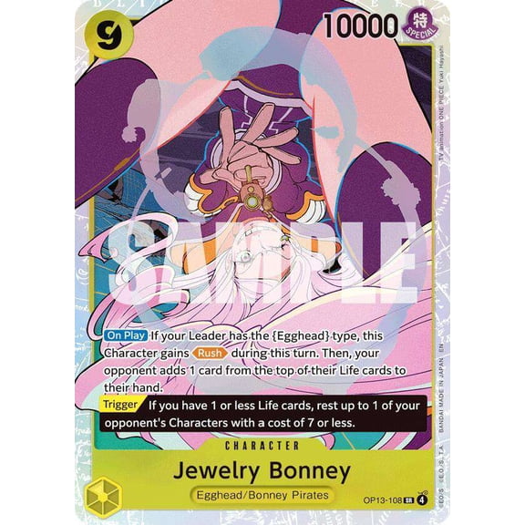 One Piece Carrying On His Will Super Rare Jewelry Bonney OP13-108