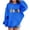 Blue, variant on Lorytime Christmas Hoodies for Kids Boys Girls Printed Sweatshirt Long Sleeve Pullover Drop Shoulder Cute Tops 13 Years