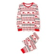 thumbnail image 3 of Meihuid Family Matching Pajamas Set Christmas PJ's Sleepwear Printed Top and Striped Bottom, 3 of 8