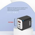 thumbnail image 5 of Multi Port Fast Charging Charger, USB A and USB C Charger, 3 Port USB Fast Charging Adapter for Phones Tablets Laptops, Compact Portable White Plastic Power Adapter with Safety Protection, 5 of 7