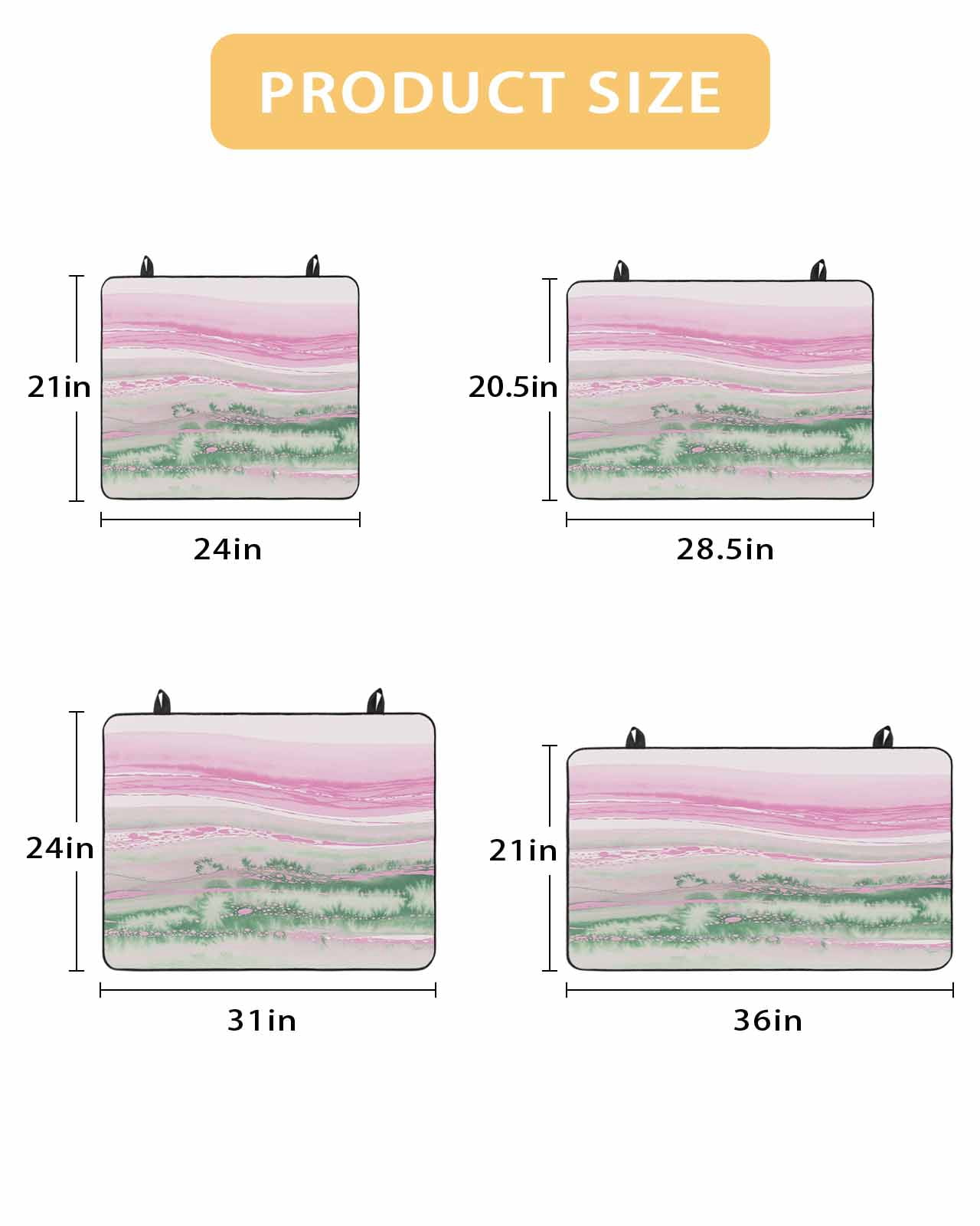 nqOlkjepod Large Induction Cooktop Protector Mat 24"x21", Pink Green Ombre Stove Top Covers for Electric Stove, Abstract Modern Art Fluid Striped Stove Burner Cover Mats, Glass Top Stove Cover