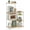Golden Oak + Cloud White, variant on Baker's Rack, Microwave Stand, Kitchen Storage Rack with Wire Basket, 6 Hooks, and Shelves, for Spices, Pots, and Pans,