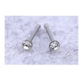 thumbnail image 4 of HOOUN Surgical Silver Nose Studs Crystal Gem Bar Body Rhinestone Diamante 2mm - 40 Pcs, 4 of 5