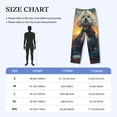 thumbnail image 3 of Yiaed Sunset Meditating Bichon Frise Print Men's Lounge Pants, Loose PJ Bottoms, Long Pajama Pants for Men-, 3 of 5