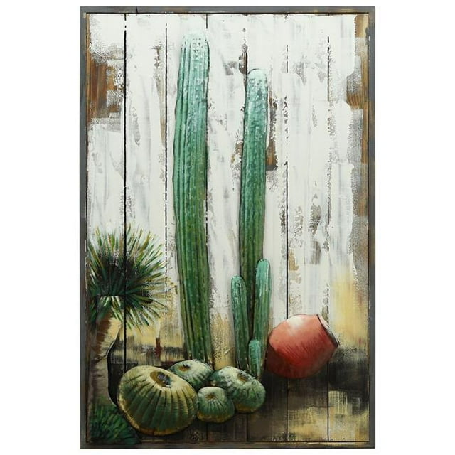 Empire Art Direct PMO-182234-3624 Cactus Art Mural en Métal