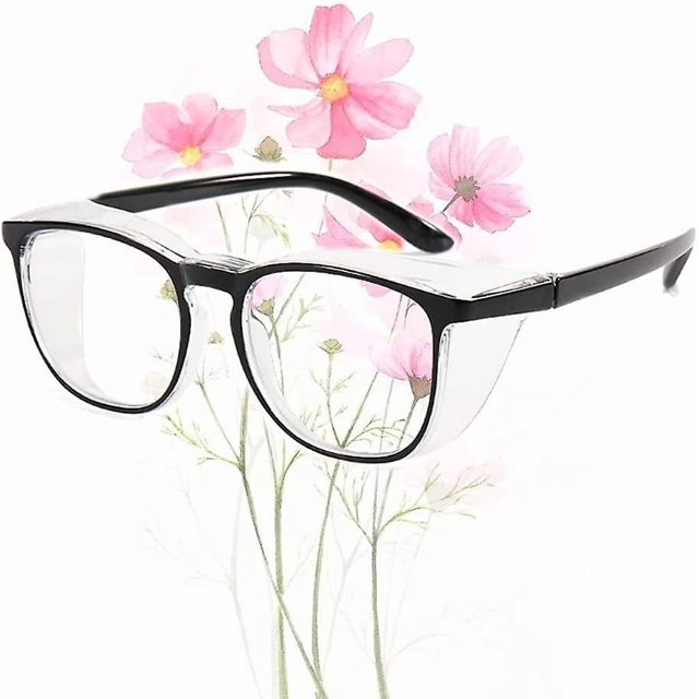 Safety Goggles Anti Fog Eye Protection Goggles Blue Light Blocking Safety Glasses For Women Anti Pollen Black