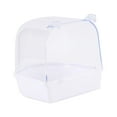 thumbnail image 5 of EHJRE Pet Bird Bath Box Parrot Bathing Tub Lovebirds Easy to Install Canary Cage Accessories Parrot Bath Shower Cage Small Bird Cage White, 5 of 8