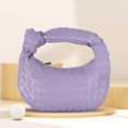 thumbnail image 3 of Bolso de mano tejido para mujer bolso Hobo elegante para axilas bolso de mano suave y versátil bolso de compras, 3 of 7