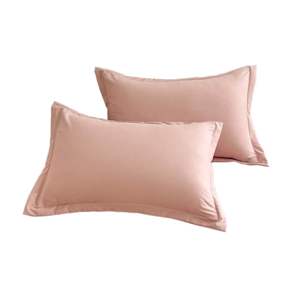 Jamicy Pillow Shams, 29.1"*18.8", 2pc Breathable Pillowcases Suitable For All-Season Super Soft and Cozy Pillowcases Pink