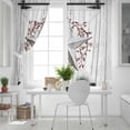 thumbnail image 5 of Texas Star Retro Blackout Curtains for Bedroom/Living Room, Vintage White Wooden Berry Thermal Insulated Kitchen Drapes with Grommets, Light Blocking Window Treatment, 2 Panels 52" x 72", 5 of 7