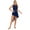 Navy Blue, variant on iEFiEL Women's Lyrical Dance Costume Rhinestone Asymmetric Flowy Tulle Skirt Leotard Figure Skating Dress Royal Blue XL
