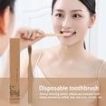thumbnail image 3 of 1 Pcs Adult Toothbrush Natural Disposable Toothbrushes Bamboo UK New, 3 of 7