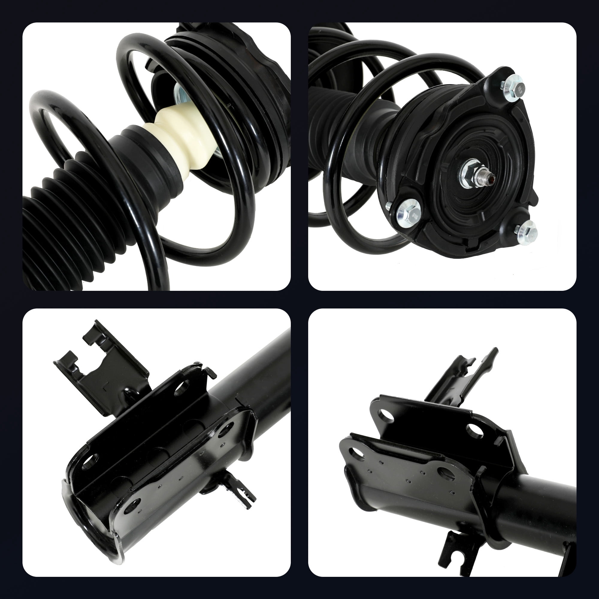 LEDKINGDOMUS Front Complete Strut & Coil Spring Assembly for 2005-2010 Ford Mustang – Quick Strut Replacement 172138, Direct Bolt-On Fit
