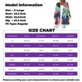 thumbnail image 3 of WTOBBY Women's Printed Lightweight Mid-Length Cardigan Jacket, Casual Fashion Cover-Up with Hawaiian AI Design, Long Sleeve Open Front Coat for Beach or Summer,White M, 3 of 5