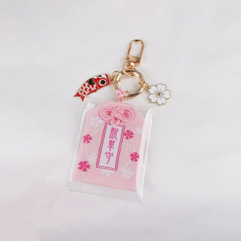 Japanese Keychain Omamori Charm Amulet Good Luck Car Shrine Charms Pendant  Lucky Health Blessing Handbag Keychains Purse 