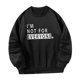 thumbnail image 3 of Sudadera para mujer, jersey, Tops de manga larga, sudadera negra de moda con cuello redondo, Tops sueltos para viajar, a casa, trabajo, desplazamiento SG, 3 of 9