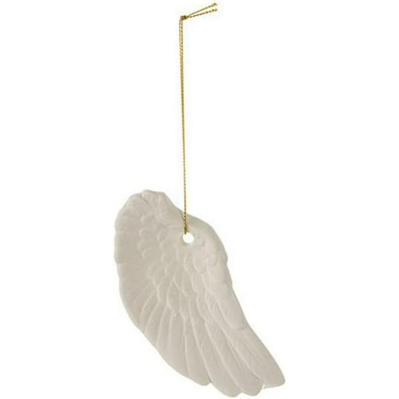 Save Dollar Stores Christmas Decoration White Angel Wing Ornament, 2.13 x 4.5 inch 1 Pc