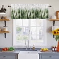 thumbnail image 4 of Green Mist Forest Valances for Windows, Foggy Mountain Tree Nature Landscape Light Filtering Kitchen Curtains, Rod Pocket Window Valance Curtains for Living Room Bedroom, 54" W x 18" L, 2 Panels, 4 of 9