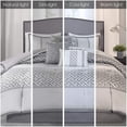 thumbnail image 7 of 7 Piece Comforter Set Grey Cal King, 7 of 7
