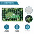 thumbnail image 6 of St. Patrick's Day Placemats Set of 8, Green Shamrocks Truck Black Buffalo Plaid Placemats for Dining Table, Place Mats for Kitchen Tabletop, Waterproof Wipeable Dining Table Mats Set, 6 of 9