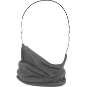 ZANheadgear Microfleece Neck Warmer (Charcoal Grey Reverses to High-Vis Lime, One Size)