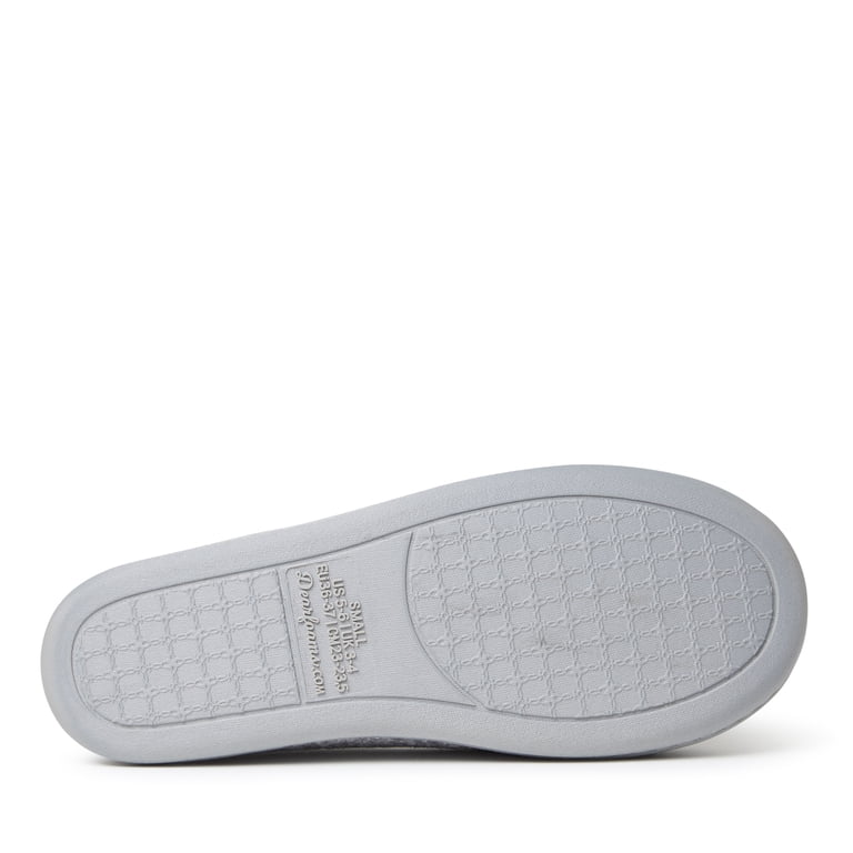 Dearfoams Women's Rebecca Memory Foam Slippers - Lightweight Closed Back, Wide Widths, Mystic Purple 4 thumbnail image