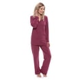 thumbnail image 4 of Women's Button-Up Long Sleeve Pajamas - Sleepwear set by Texere (Classicomfort), 4 of 4