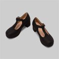 thumbnail image 5 of B91xZ Chaussures Plates pour Femmes Bout Rond Extensible Mode Décontractée Fête Chaussures Plates, Noir 6.5, 5 of 5
