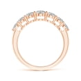 thumbnail image 2 of ANGARA Natural 0.2 Ct. Diamond Non Eternity Anniversary Ring in 14K Rose Gold for Women (Ring Size: 11.5), 2 of 9