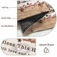 thumbnail image 4 of Bless This Large Area Rugs 6x9 ft Home Farmhouse Country Star Barn Bucket Berry Washable Rug Non Slip Indoor Carpet Absorbent Floor Mat for Living Room Bedroom Dining Room, 4 of 9