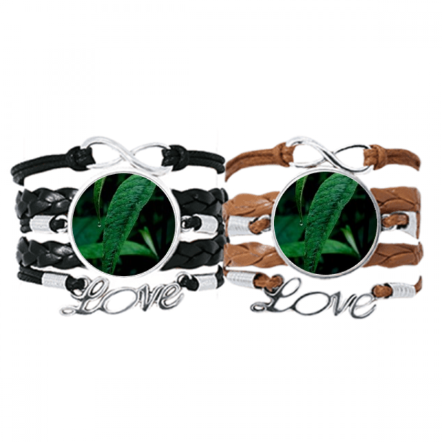 Nature Photography Bracelet Hand Strap Leather Rope Wristband Double Set