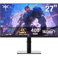 thumbnail image 1 of Restored KTC 27" U27T6 4K Gaming Monitor - UHD 160Hz Monitor with Fast IPS Panel, 1ms MPRT, 140%sRGB, Adaptive Sync, Height Tilt Pivot Swivel Adjustable, Carbon Fiber Backcover, Black, 1 of 9